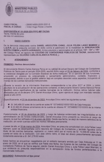 COMUNICADO INSTITUCIONAL