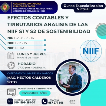 POTENCIA TU PERFIL PROFESIONAL Y ACTUALÍZATE EN NIIF