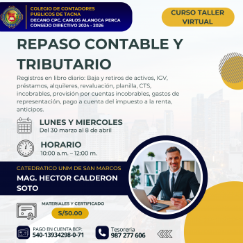 REPASO CONTABLE Y TRIBUTARIO